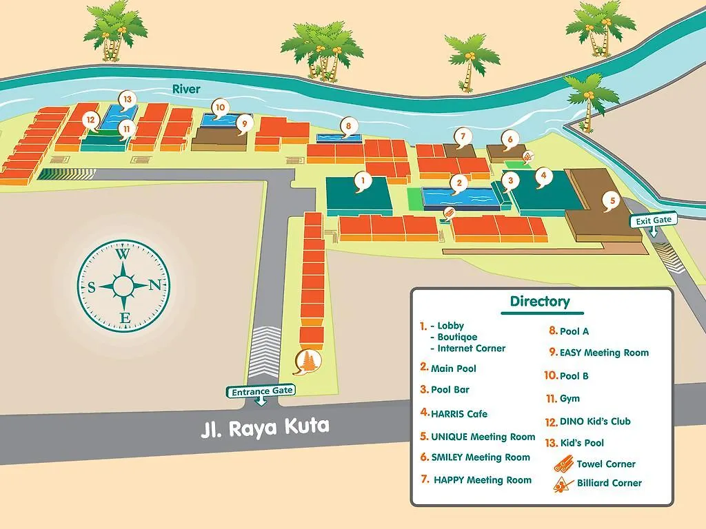 Harris Hotel & Residences Riverview Kuta, Bali Kuta   Kuta (Bali)